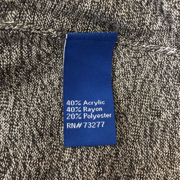 Apt. 9 Womens V-Neck Gray Sweater Petite Size M - Picture 4 of 5